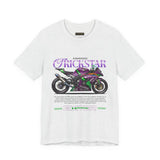 Kawasaki ZX10R Trickstar Anime Racing Unisex Heavy Cotton Tee Streetwear Superbike Graphic Tshirt Motorsport Fan Apparel