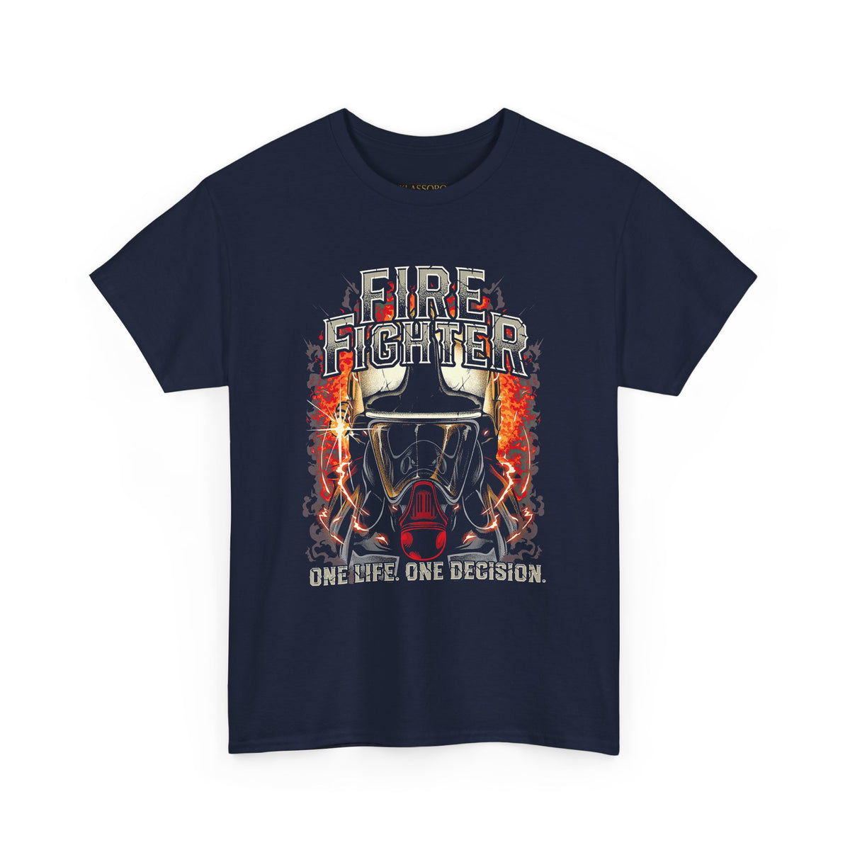 Firefighter Heroic Spirit Unisex Heavy Cotton Tee Bold Firefighter Graphic Shirt Courageous Rescue Design Motivational Streetwear Gift for Firefighters, Heroes, and Everyday Warriors