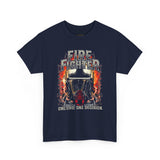 Firefighter Heroic Spirit Unisex Heavy Cotton Tee Bold Firefighter Graphic Shirt Courageous Rescue Design Motivational Streetwear Gift for Firefighters, Heroes, and Everyday Warriors