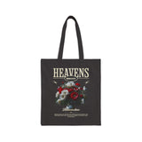 Heavens Hallucinations Cotton Canvas Tote Bag Artistic Floral Graphic Bold Streetwear Inspired Design Durable Eco Friendly Everyday Carry Bag for Books Groceries Travel Gift