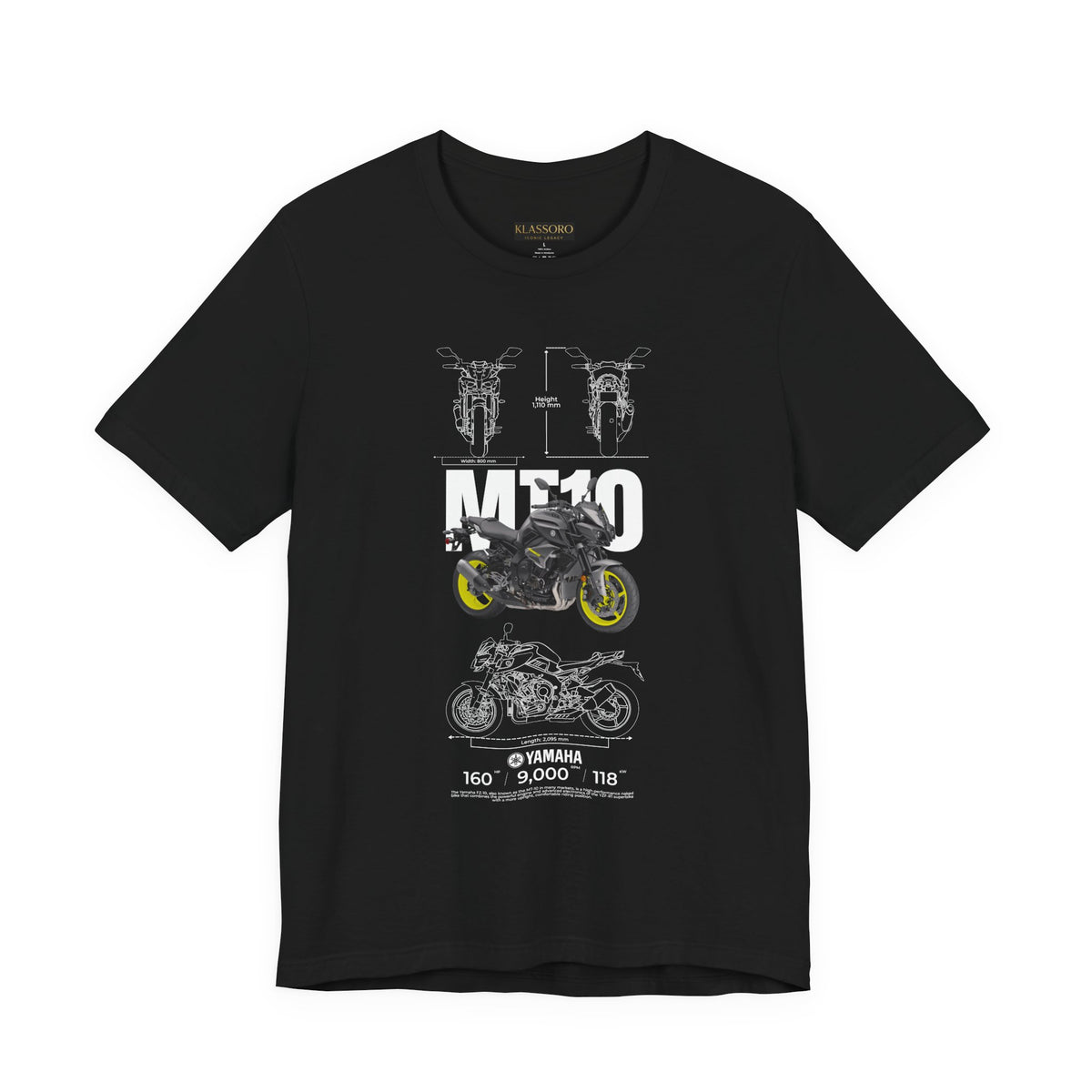 MT10 Inspired Hyper Naked Motorcycle Art Unisex Heavy Cotton Tee Bold Streetwear Performance Bike Illustration Gift for Riders