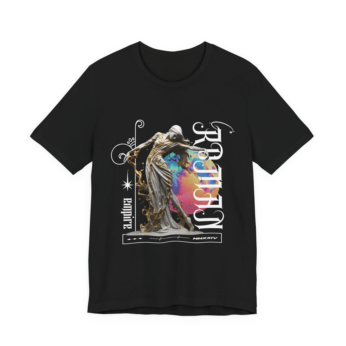 Sculptural Future Statue Art Graphic Unisex Jersey Short Sleeve Tee Bold Aesthetic Greek Goddess Abstract Streetwear T Shirt