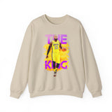 The Court Monarch Unisex Sweatshirt Motivational Basketball Streetwear Bold Athletic Pullover for Champions Dreamers and Sports Lovers