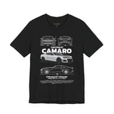Camaro American Muscle Power Coupe Illustration Unisex Heavy Cotton Tee Premium Streetwear Graphic for Gearheads and Car Enthusiasts