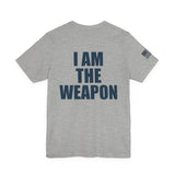 I Am The Weapon Unisex Heavy Cotton Tee Motivational Tactical Mindset Streetwear Bold Warrior Energy Graphic TShirt For Confidence Training Gym Wear Everyday Power Statement