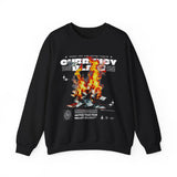 Currency Blaze Burning Money Graphic Unisex Heavy Blend Crewneck Sweatshirt Bold Streetwear Flame Cash Statement Urban Pullover