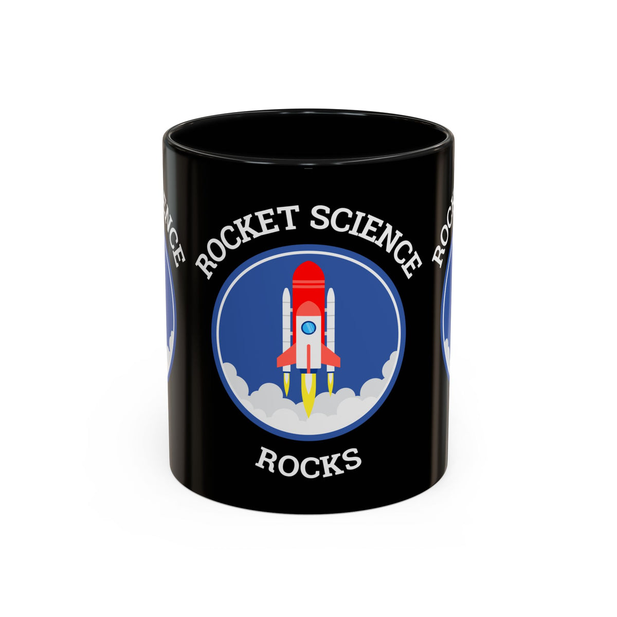 Rocket Science Rocks Accent Coffee Mug 11oz 15oz Space Lover Science Gift Black White Two Tone Ceramic Cup