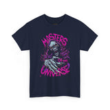 Masters Of Power Realm Unisex Heavy Cotton Tee Cosmic Skull Energy Design Fierce Warrior Spirit Streetwear For Dark Fantasy Lovers And Fearless Achievers