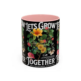 Heart Flower Accent Coffee Mug Bold Anatomical Heart Floral Design Motivational Ceramic Cup Empowering Symbol of Love Strength and Vitality Perfect Gift for Coffee Lovers Friends Birthdays Office Desk and Cozy Tea Moments