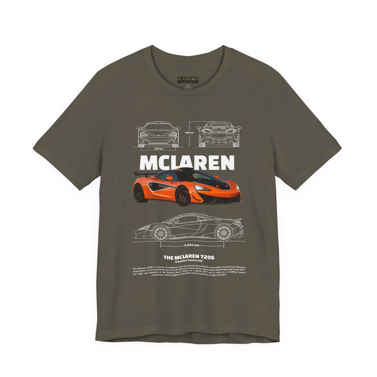 Orange Hypercar Blueprint Unisex Heavy Cotton Tee High Detail Automotive Art Streetwear Graphic for Car Enthusiasts and Daily Wear