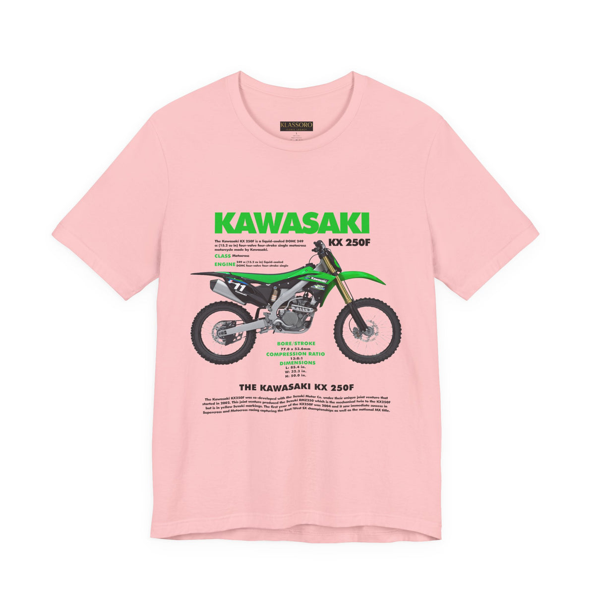 Kawasaki KX 250F Inspired Motocross Graphic Unisex Heavy Cotton Tee Racing Dirt Bike Off Road Streetwear Gift USA