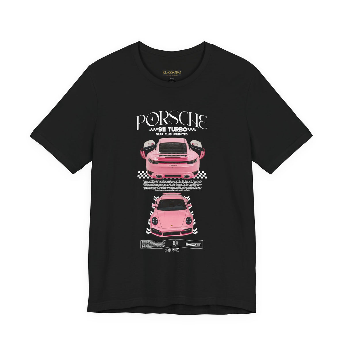 Luxury Pink Turbo Sports Car Inspired Graphic T Shirt Premium Supercar Aesthetic Streetwear Unisex Tee High Performance Auto Art Fashion For Car Lovers