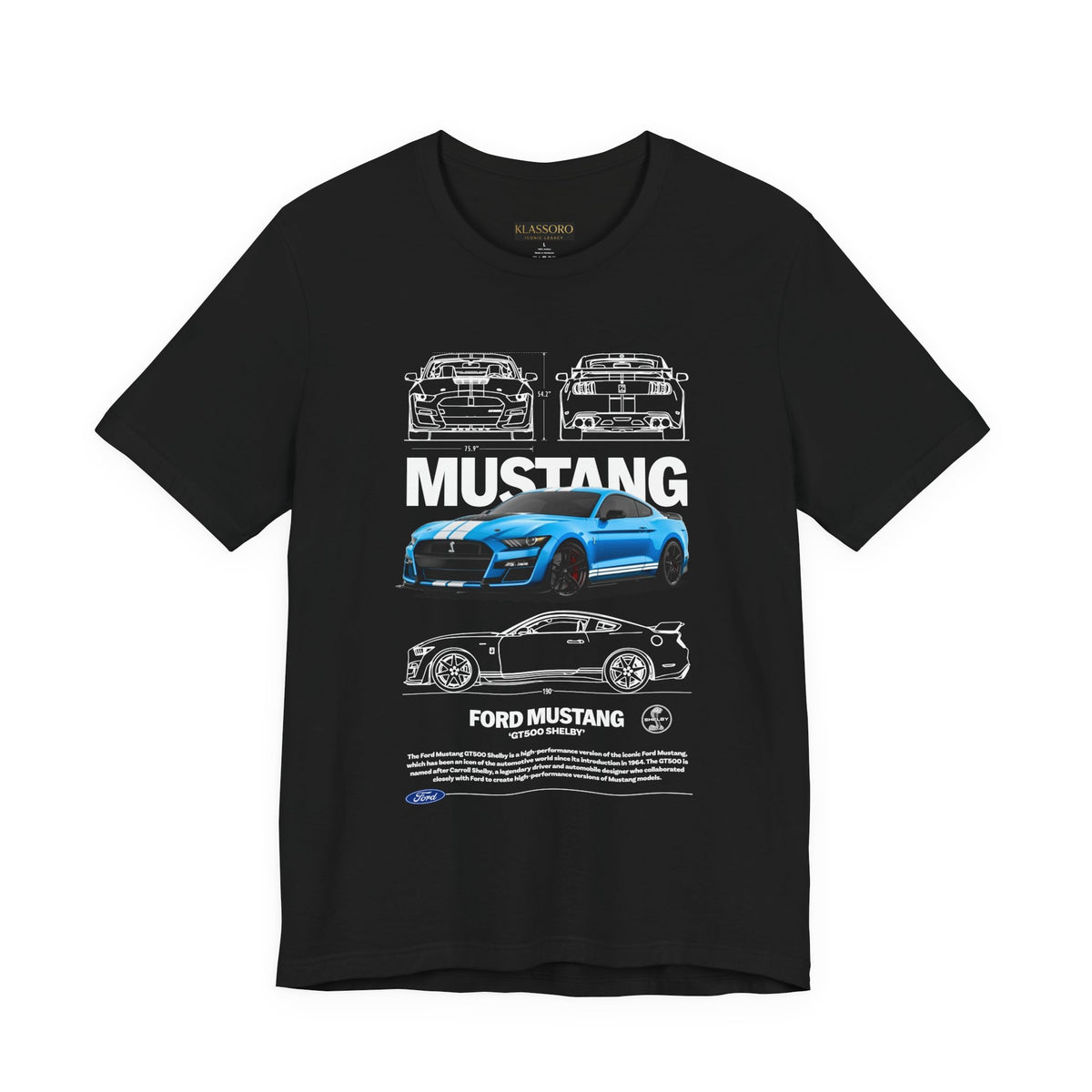 Blue Apex Muscle Coupe Blueprint Art Unisex Heavy Cotton Tee Powerful Street Machine Graphic Shirt for Car Lovers and Collectors