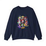 Chaos Clown Crew Sweatshirt Premium Unisex Streetwear Artistic Dark Humor Design Bold Neon Chaos Expression For Fearless Minds And Alpha Creators