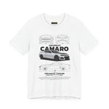Camaro American Muscle Power Coupe Illustration Unisex Heavy Cotton Tee Premium Streetwear Graphic for Gearheads and Car Enthusiasts