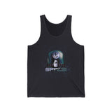 Space Exploration Tank Top Unisex Jersey Sleeveless Shirt Galaxy Earth Spaceship Astronomy Inspired Cosmic Science Lover Nerd Geek Astronaut Fitness Tee