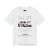 Toyota MK4 Blueprint Tee – Supra MK4 Sports Car MK4 Japanese Performance Coupe Inspired Graphic T Shirt JDM Street Racing Culture Automotive Icon Art Unisex Tee