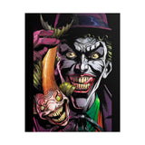 Jocker Sinister Grin Glossy Poster Dark Gothic Wall Art Psychological Expression Bold Horror Design Cinematic Home Decor Collector Piece For Visionary Creatives And Fearless Souls