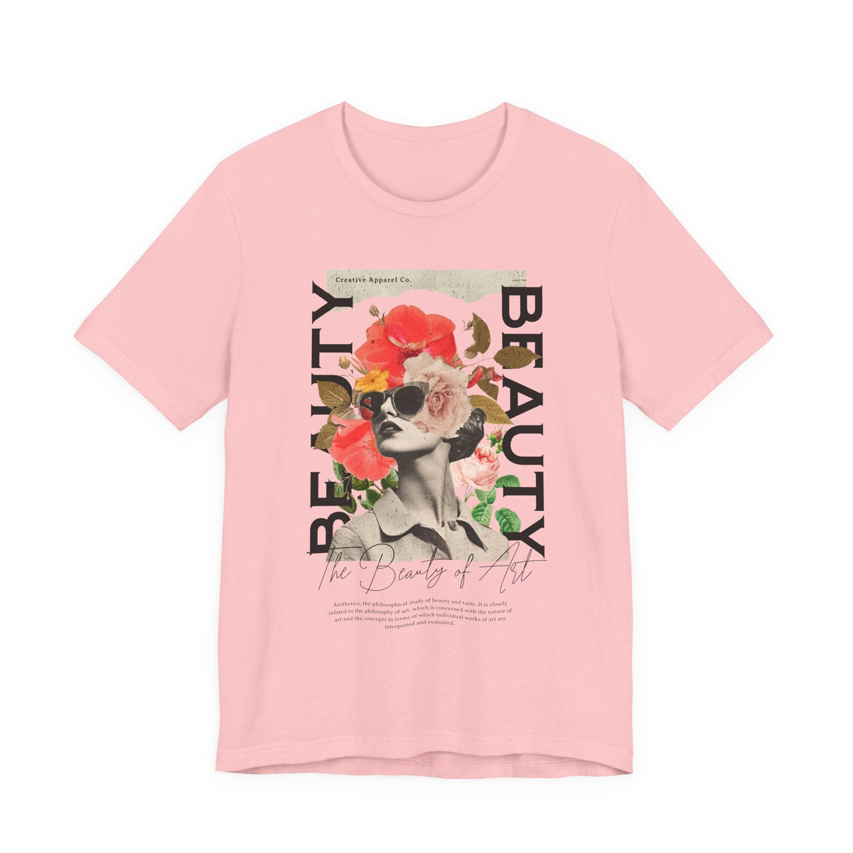 Beauty of Art Floral Collage Unisex Jersey Short Sleeve Tee Vintage Aesthetic Graphic Fashion Artistic Statement Streetwear T Shirt
