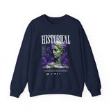 Historical Statue Graphic Premium Unisex Heavy Blend Crewneck Sweatshirt Vintage Aesthetic Streetwear Pullover