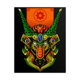 Cell Samurai Matte Vertical Poster Futuristic Japanese Warrior Wall Art Neon Cyberpunk Anime Decor For Gamers Tattoo Studios Living Rooms And Modern Home Interiors