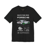 GT3 RS Inspired Track Performance Sports Car Graphic T Shirt Luxury Racing Aesthetic Streetwear Unisex Tee High Speed Motorsport Auto Art Fashion