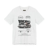 Futuristic Retro Sci Fi Time Travel Car Blueprint Art Unisex Heavy Cotton Tee Premium Streetwear For Vintage Car Lovers Collectors And Enthusiasts