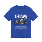 African Twin Adventure Motorcycle Graphic Tee Off Road Touring Bike T Shirt For Riders Explorers Long Distance Travel Motorsport Streetwear Gift