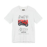 Honda CBR Superbike Blueprint Racing Motorcycle Graphic Tee Sport Bike Track Design T Shirt For Riders Speed Lovers Motorsport Streetwear Gift