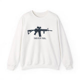 I Am The Weapon Unisex Sweatshirt Motivational Tactical Mindset Streetwear Bold Warrior Energy Graphic Pullover For Confidence Training Gym Wear Everyday Power Statement