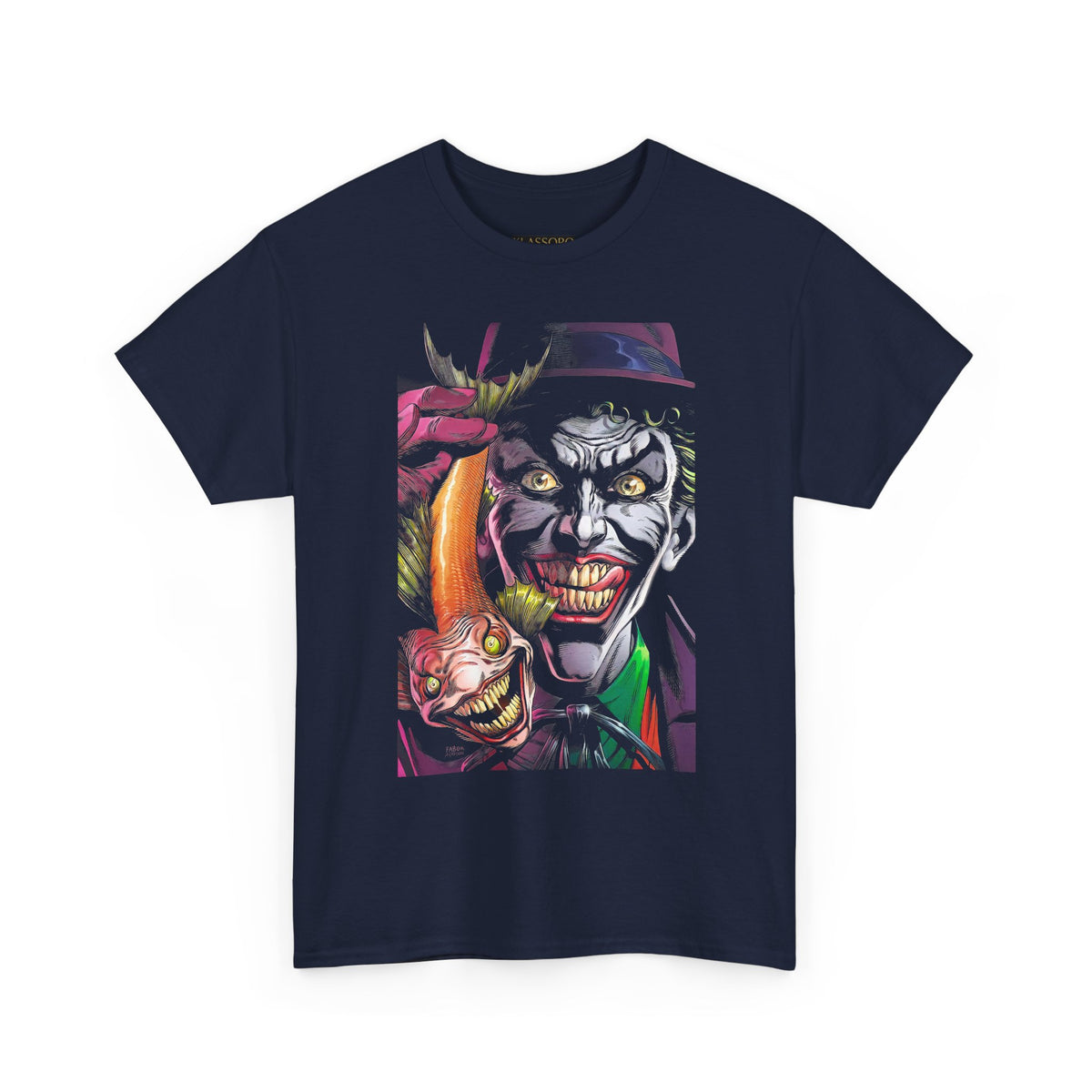 Jocker Sinister Grin Unisex Heavy Cotton Tee Gothic Streetwear Bold Horror Art Design Dark Psychological Graphic Shirt For Fearless Souls And Creative Collectors
