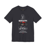 Italian Streetfighter Inspired Naked Motorcycle Graphic Unisex Heavy Cotton Tee Premium Racing Streetwear T Shirt for Riders Bikers Enthusiasts Everyday Wear