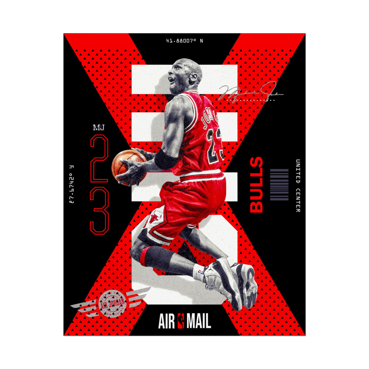 Air Ascent Glossy Poster Collector Edition Bold Motivational Wall Art Red Black Athletic Energy Modern Design For Gym Rooms Studios Offices And Ambitious Dreamers