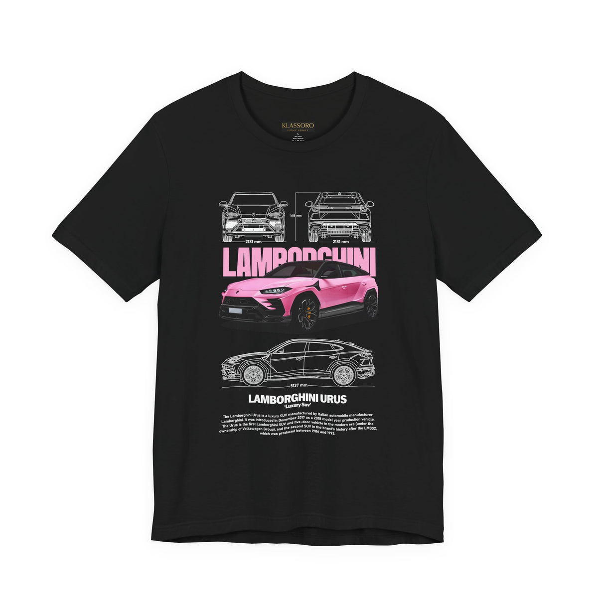 Lamborghini Urus Inspired Illustrated Luxury Performance SUV Graphic T Shirt Exotic Super SUV Automotive Streetwear High Power Racing Lifestyle Gift For Supercar Enthusiasts