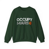 Mars Exploration Unisex Crewneck Sweatshirt Futuristic Space Adventure Graphic Cozy Sci Fi Design Inspirational Streetwear Perfect Gift for Space Lovers and Dreamers