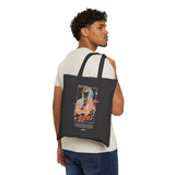 Beauty Vibes Artistic Graphic Cotton Canvas Tote Bag Reusable Eco Friendly Streetwear Aesthetic Fashion Shopper Bag with Bold Statue Print