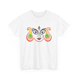 Divine Maa Durga Trinetra Minimal Art T Shirt Hindu Goddess Shakti Bhavani Devi Graphic Tee Spiritual Devotional Streetwear Navratri Festival Ethnic Indian Culture Unisex Cotton Casual Wear Gift For...