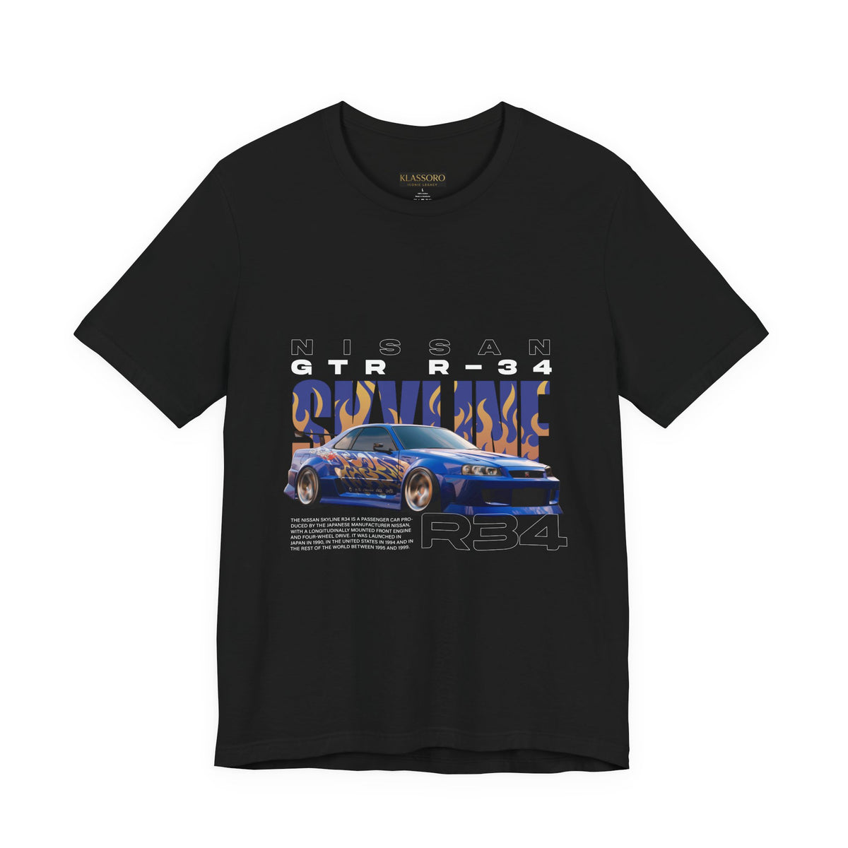 Blue Flame Street Racing Car Graphic Unisex Heavy Cotton Tee Bold Drift Style Automotive Streetwear Shirt
