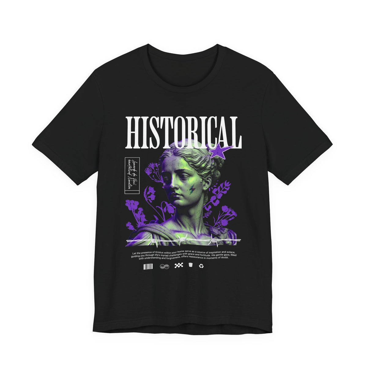 Historical Statue Graphic Premium Unisex Jersey Short Sleeve Tee Vintage Aesthetic Streetwear T-Shirt
