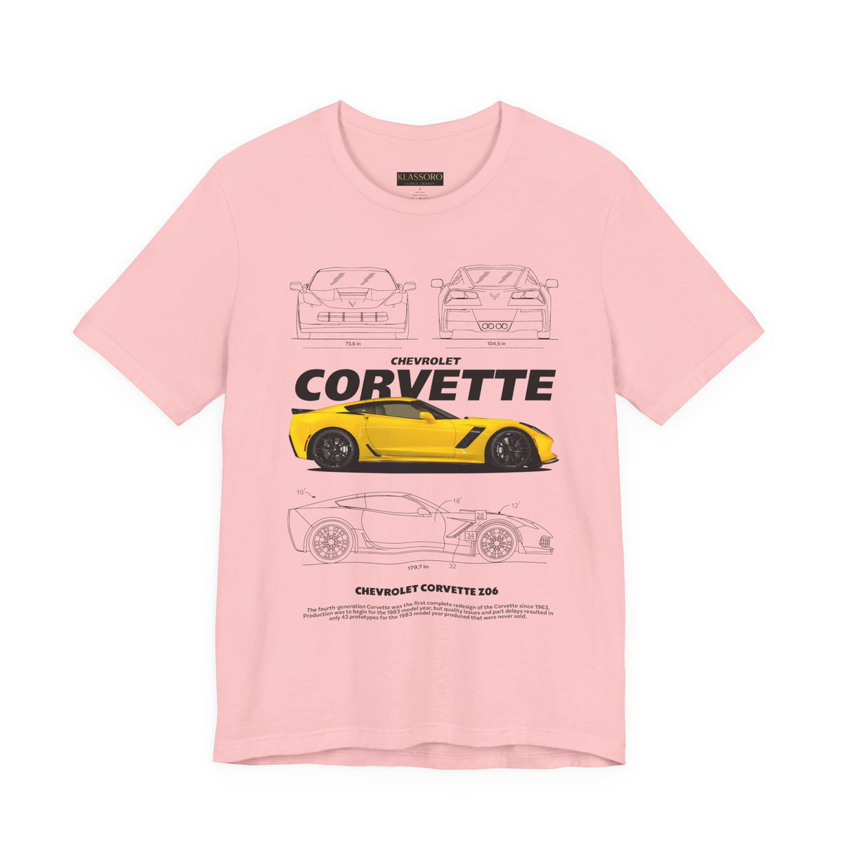 Yellow High Performance Sports Coupe Blueprint Art Unisex Heavy Cotton Tee Premium Streetwear For Car Enthusiasts Gearheads And Collectors