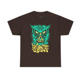The Watcher Owl All Seeing Wisdom Unisex Heavy Cotton Tee Futuristic Mystic Streetwear T Shirt With Geometric Owl Symbol Neon Glow Artistic Design For Thinkers Visionaries And Night Owls