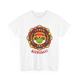 Kathakali Unisex T Shirt Kerala Traditional Dance Art Graphic Tee Indian Culture Festival Onam Heritage Malayalam Performance Heavy Cotton Top