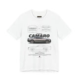 Iconic High Performance Muscle Car Blueprint Art Unisex Heavy Cotton Tee Premium Streetwear For Car Lovers Gearheads Collectors And Everyday Style