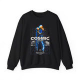 Cosmic Catalyst Unisex Heavy Blend Crewneck Sweatshirt Futuristic Sci Fi Space Astronaut Graphic Pullover Cyberpunk Streetwear Bold Galaxy Design Alpha Mindset Fashion