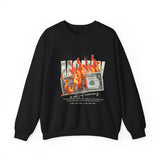 Money Is Not Just Currency Burning Dollar Graphic Unisex Heavy Blend Crewneck Sweatshirt Hustler Streetwear Motivational Cash Fire Design
