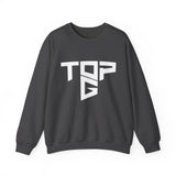 TopG Graphic Unisex Heavy Blend Crewneck Sweatshirt Black Motivational Hustler Streetwear Fitness Entrepreneur Alpha Mindset Pullover