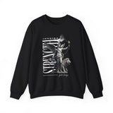 Inspire Strength Ignite Courage Unisex Crewneck Sweatshirt Premium Motivational Streetwear Bold Statue Graphic