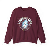 Temporal Echo Lightning Globe Graphic Unisex Heavy Blend Crewneck Sweatshirt Futuristic Sci-Fi Streetwear Pullover
