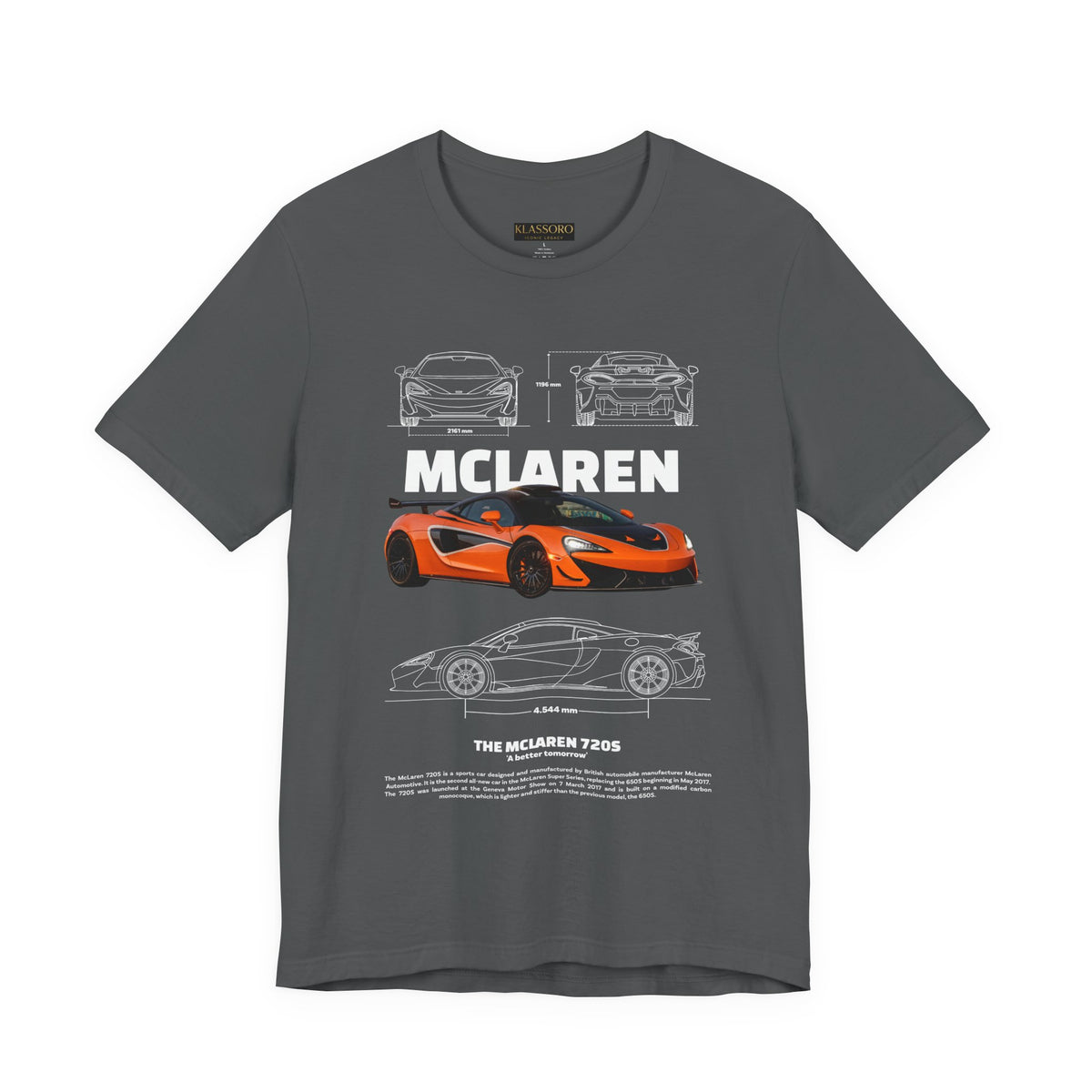 Orange Hypercar Blueprint Unisex Heavy Cotton Tee High Detail Automotive Art Streetwear Graphic for Car Enthusiasts and Daily Wear