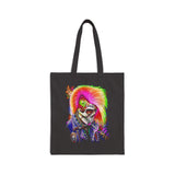Calavera Punk Skull Tote Bag Neon Gothic Streetwear Accessory Bold Punk Art Festival Carryall For Tattoo Lovers Halloween Outfits And Alternative Fashion Enthusiasts
